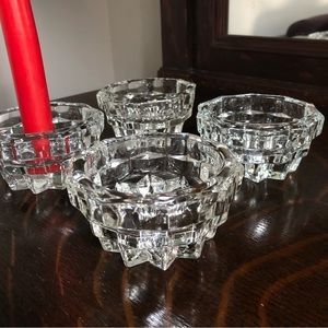 Four Vintage Candle Holders - Whitehall by Colony